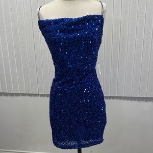 Windsor Sparkling Sapphire Mini Dress